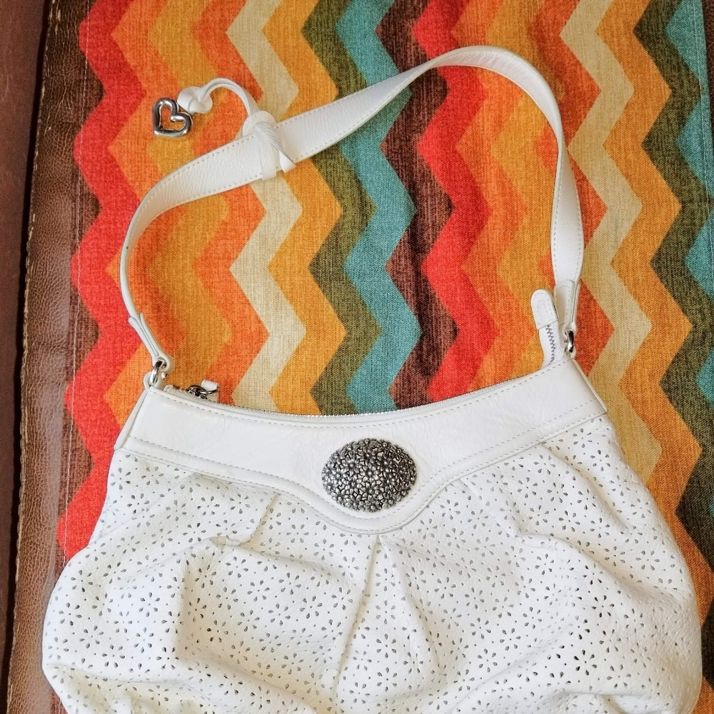 White authentic brighton purse